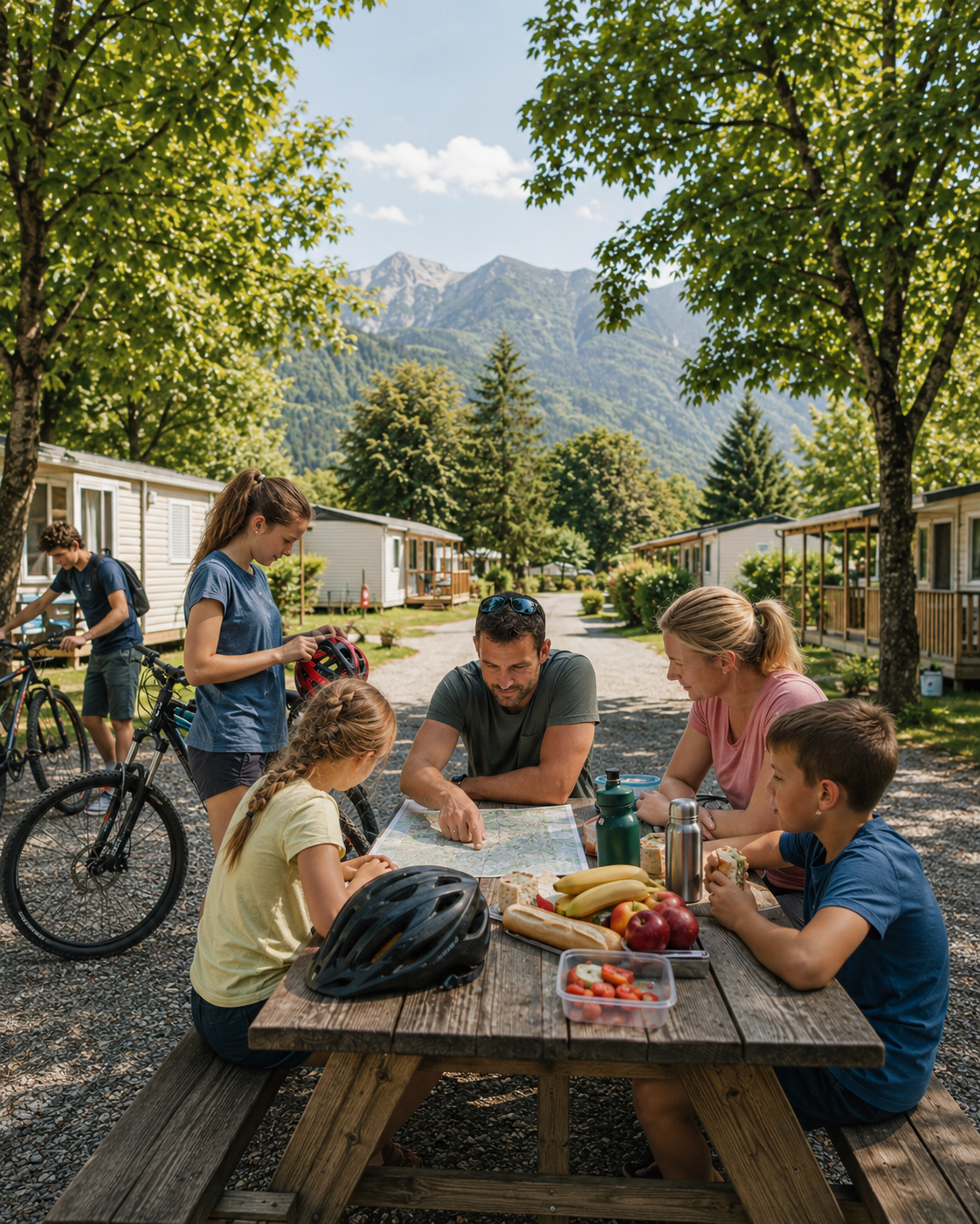 organisation tour velo famille buech